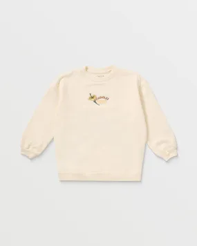 Girls Hibiscus State Fleece Crew - Coconut Milk