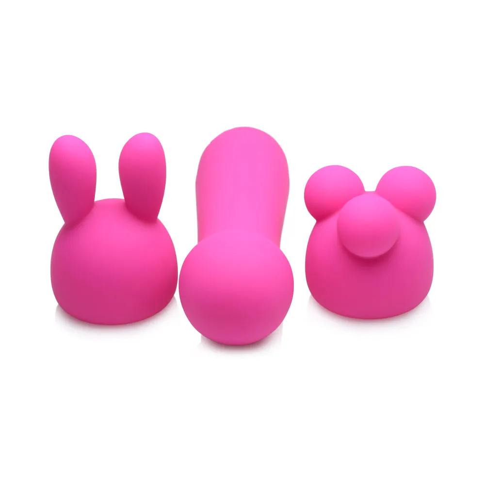 Gossip Rocket Mini Rechargeable Wand with 2 Attachments Magenta