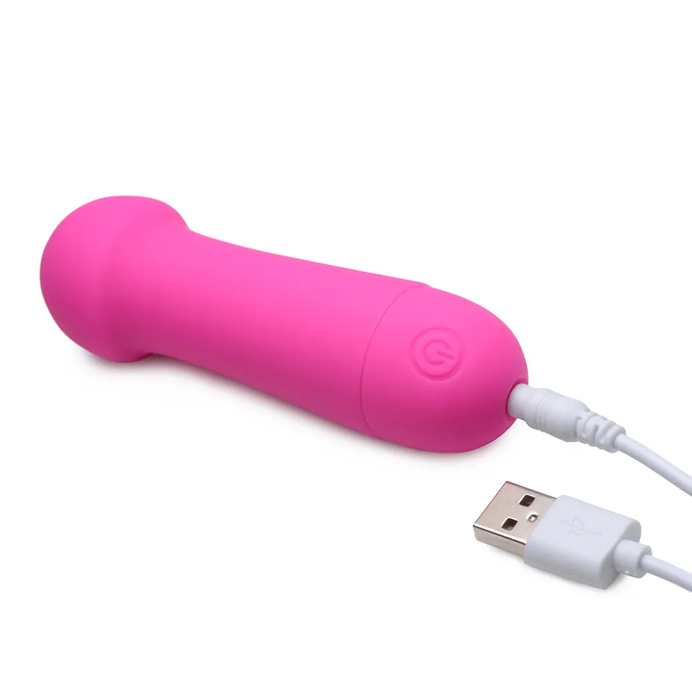 Gossip Rocket Mini Rechargeable Wand with 2 Attachments Magenta