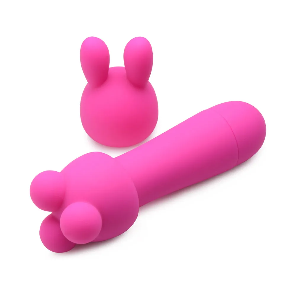 Gossip Rocket Mini Rechargeable Wand with 2 Attachments Magenta