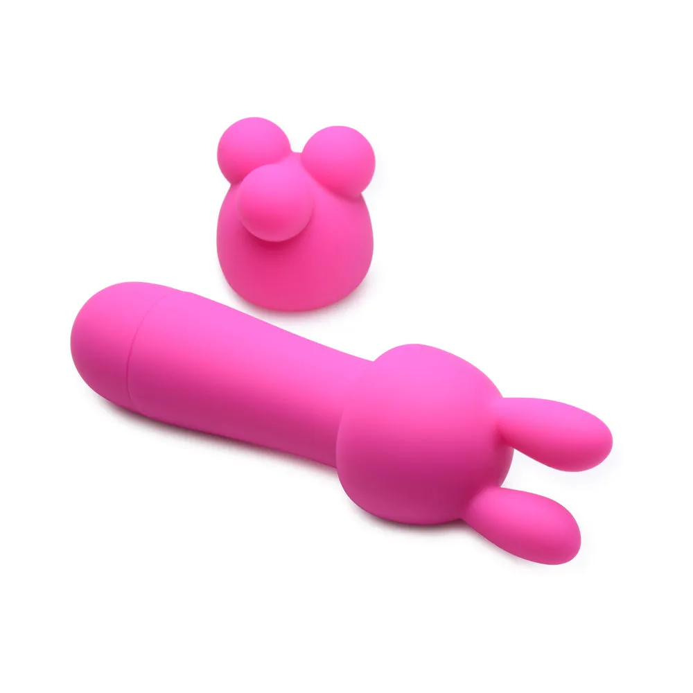 Gossip Rocket Mini Rechargeable Wand with 2 Attachments Magenta