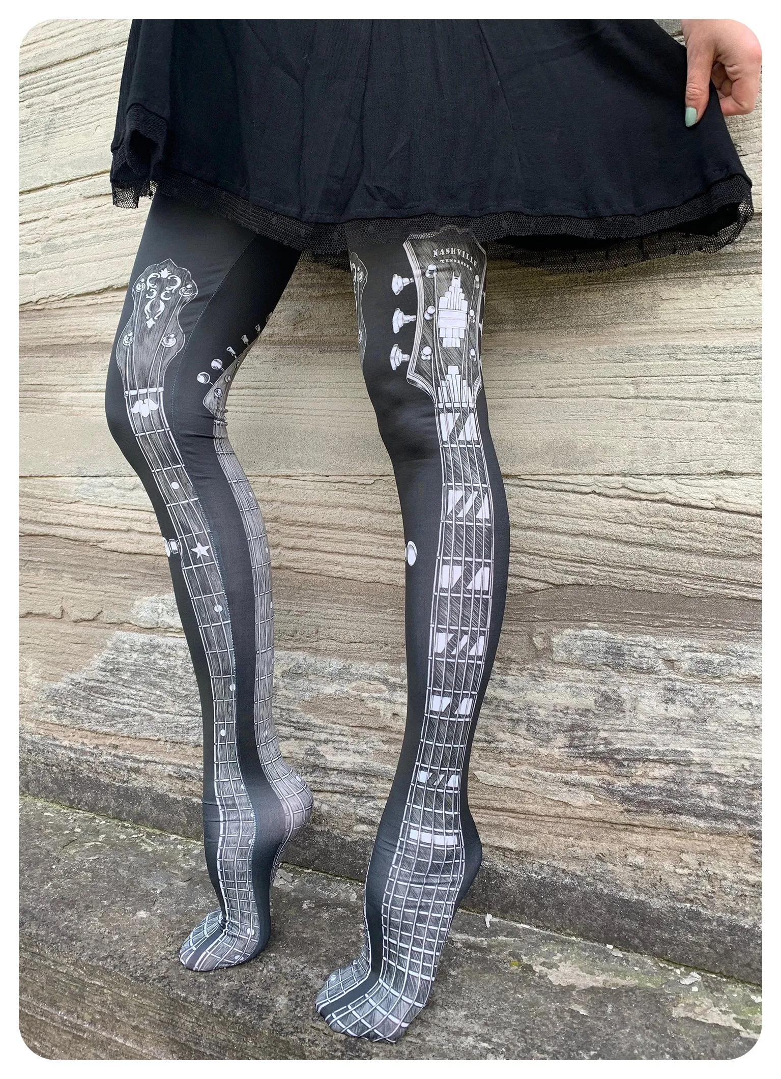 Guitar Leggings by fox savant