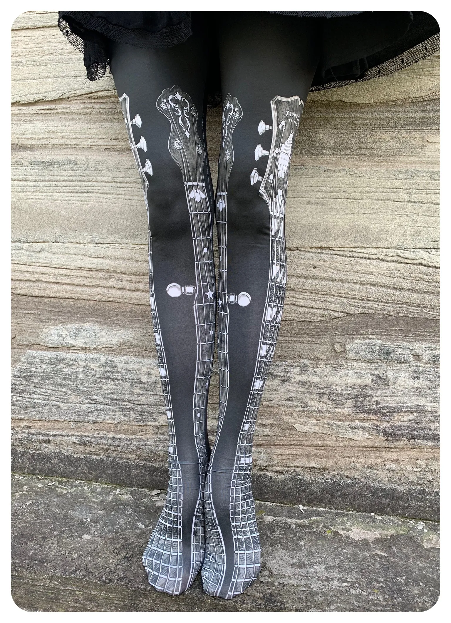 Guitar Leggings by fox savant