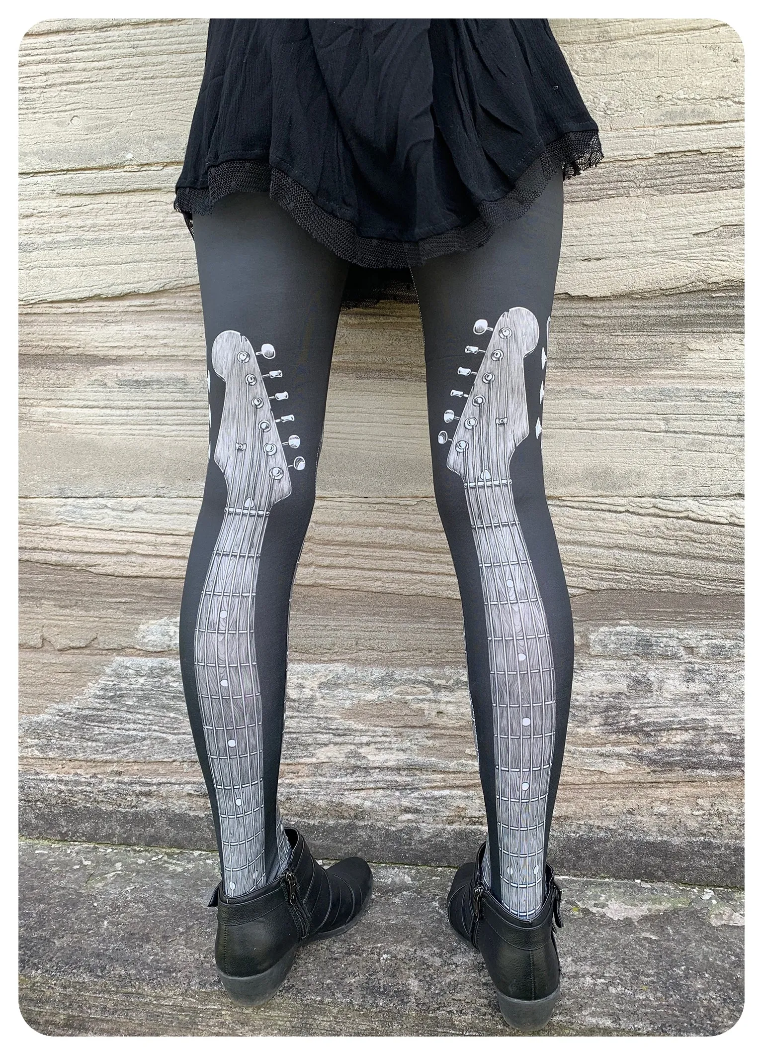 Guitar Leggings by fox savant