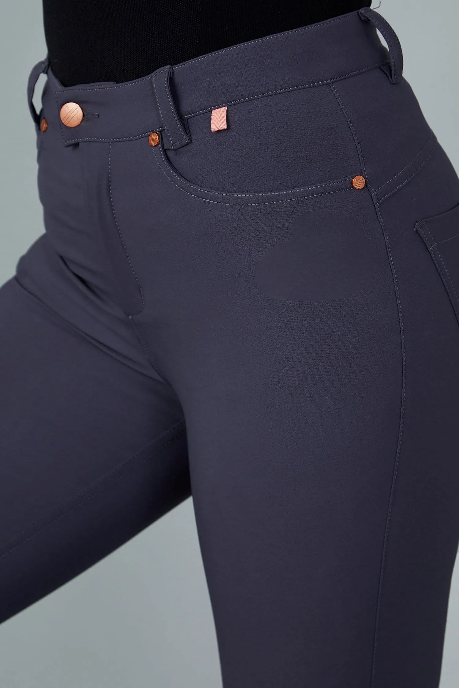 High-Abrasion Aventurite Skinny Outdoor Trousers - Obsidian