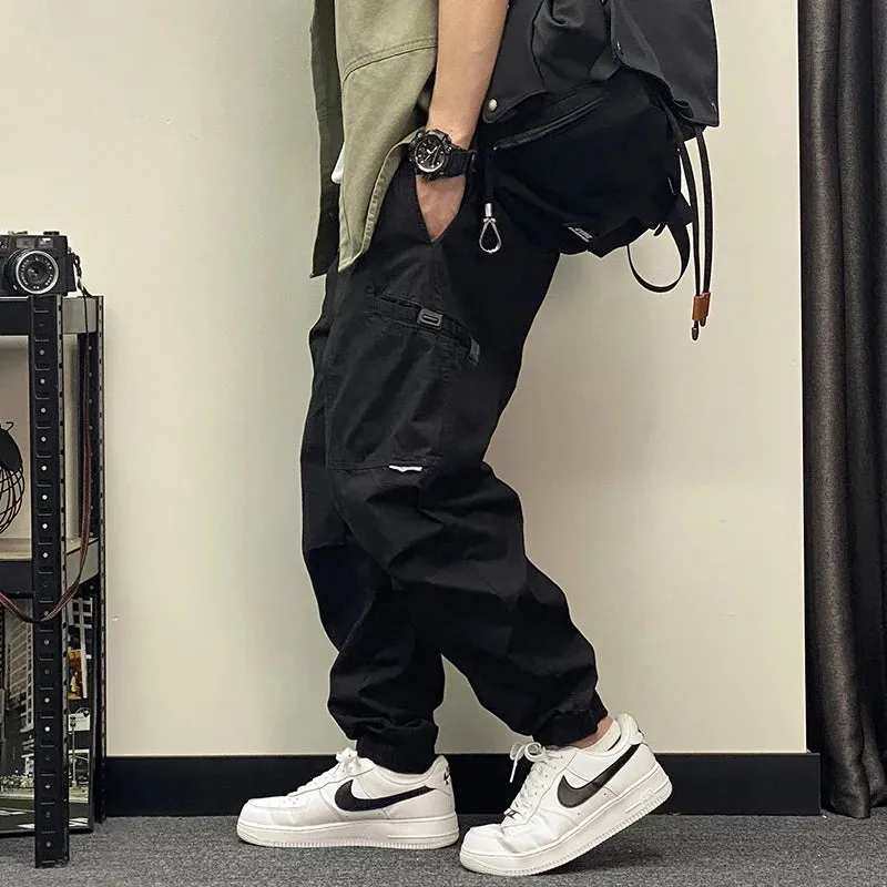 Japanese Streetwear Outdoor Cargo Pants Harajuku Loose Casual Trousers Men Clothing Korean Jogging Pants Tactical Joggers Male