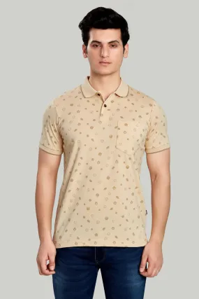 Jersey Ball Print Polo