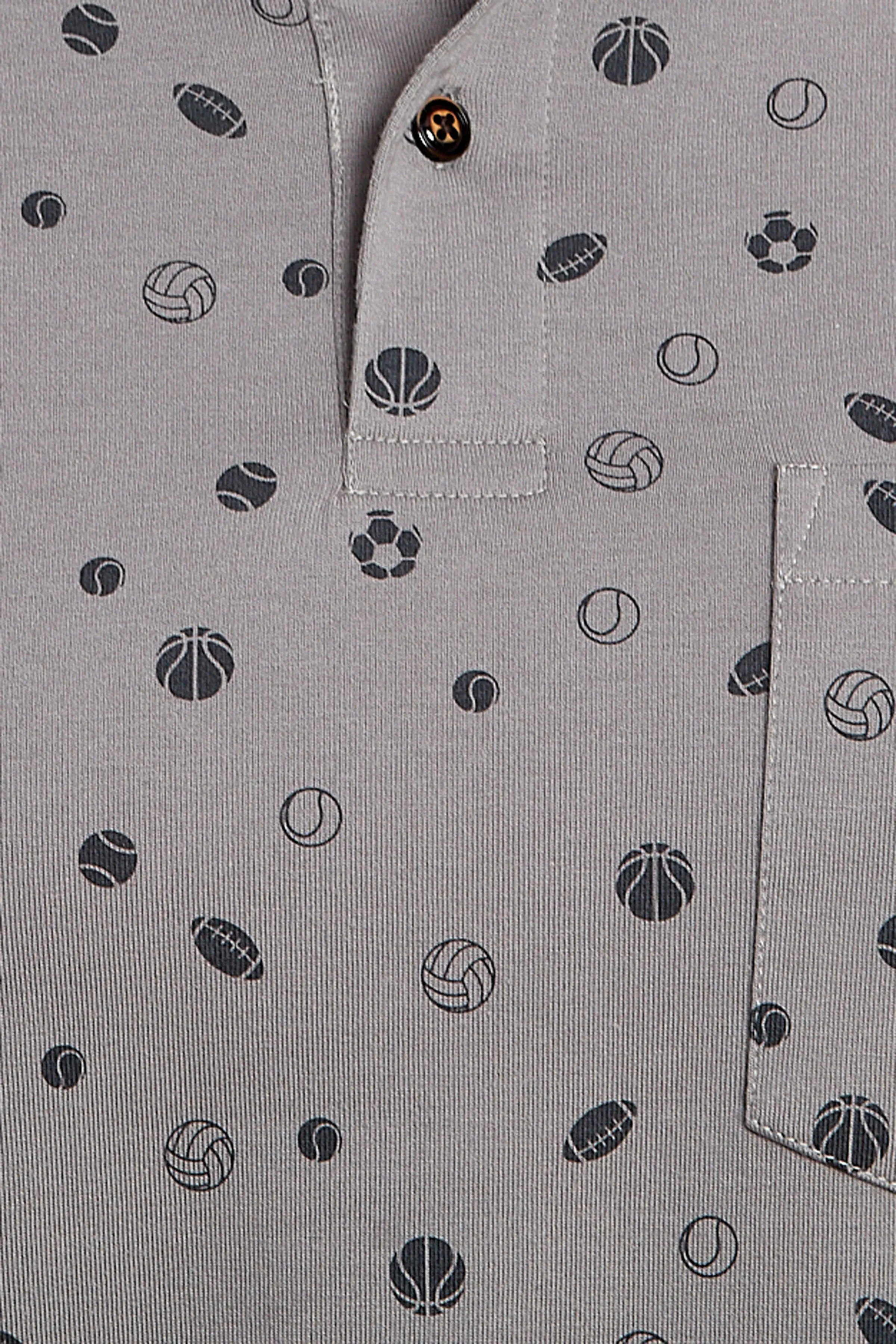 Jersey Ball Print Polo