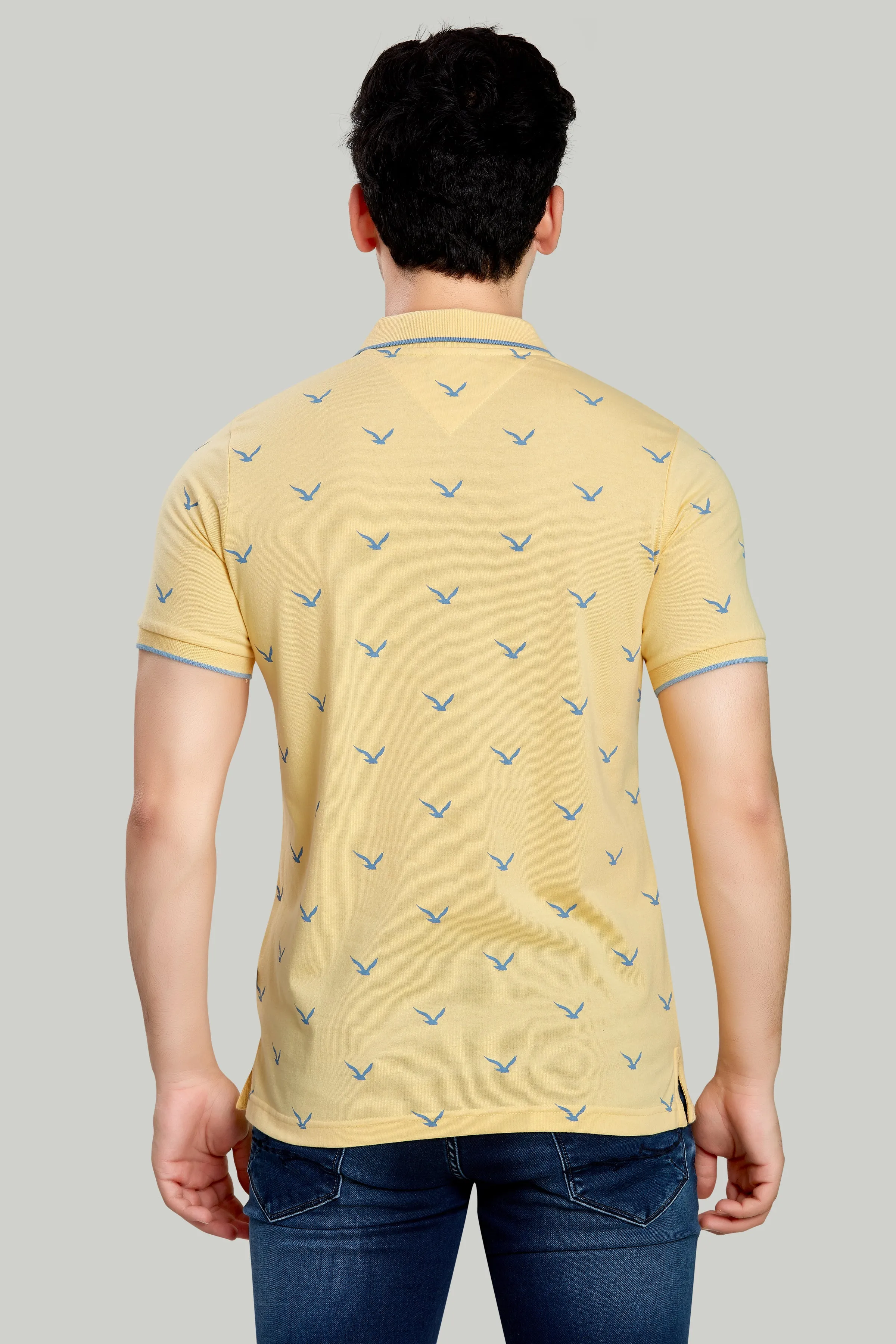 Jersey Bird Print Polo