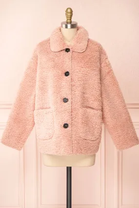 Kielo | Pink Teddy Jacket