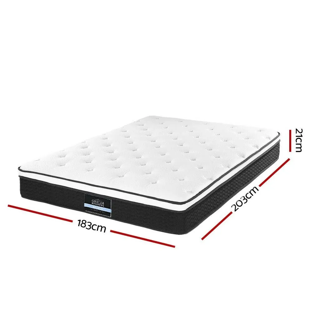 King Package | Fion Boucle Storage Bed & Bonita Euro Top Mattress (Medium Firm)