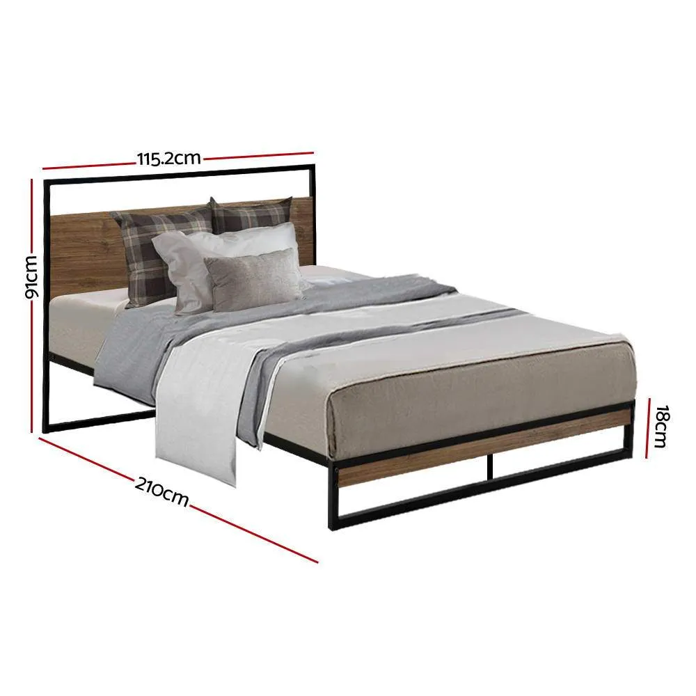 King Single Package | Stockton Bed Frame & Bonita Euro Top Mattress (Medium Firm)