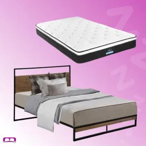 King Single Package | Stockton Bed Frame & Bonita Euro Top Mattress (Medium Firm)