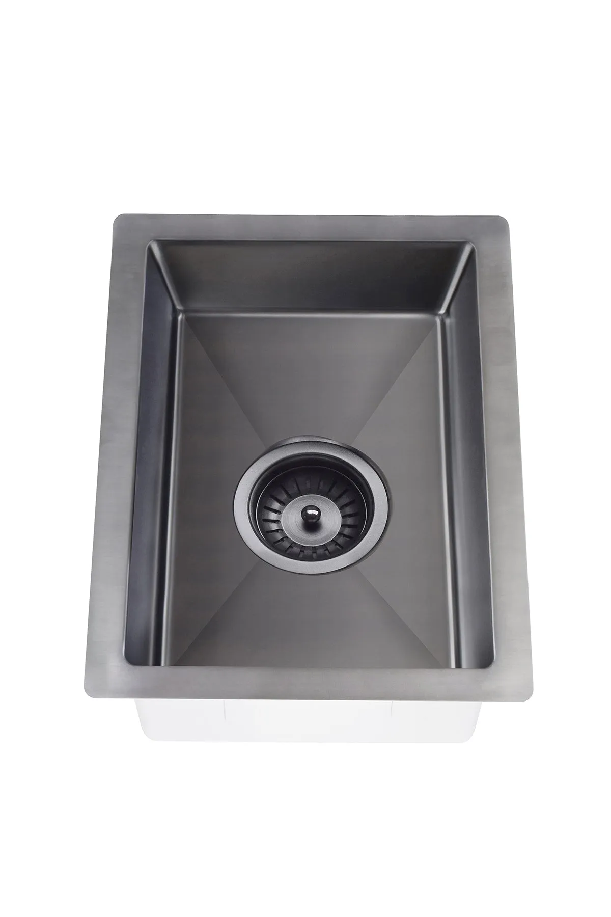 Lavello Bar Sink - Single Bowl 382 x 272 - PVD Brushed Gunmetal