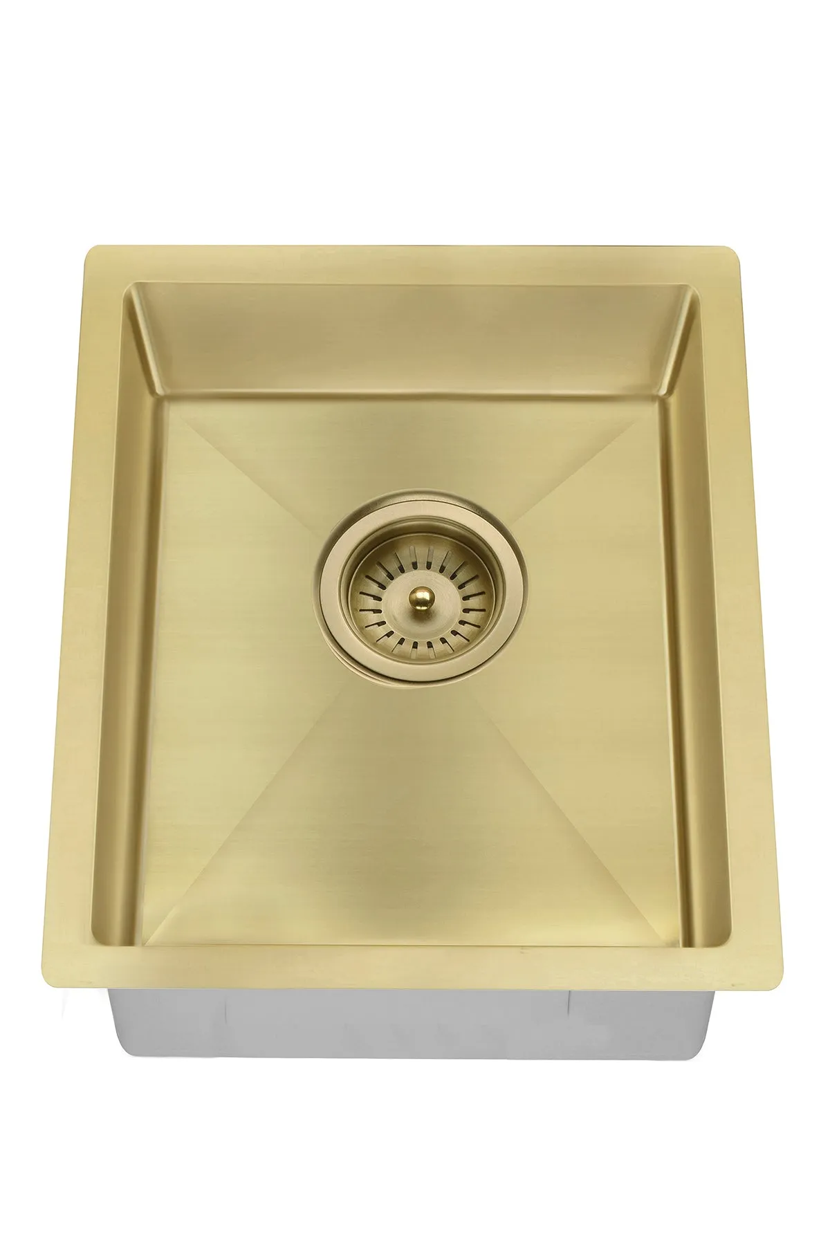 Lavello Kitchen Sink - Single Bowl 380 x 440 - PVD Brushed Bronze Gold