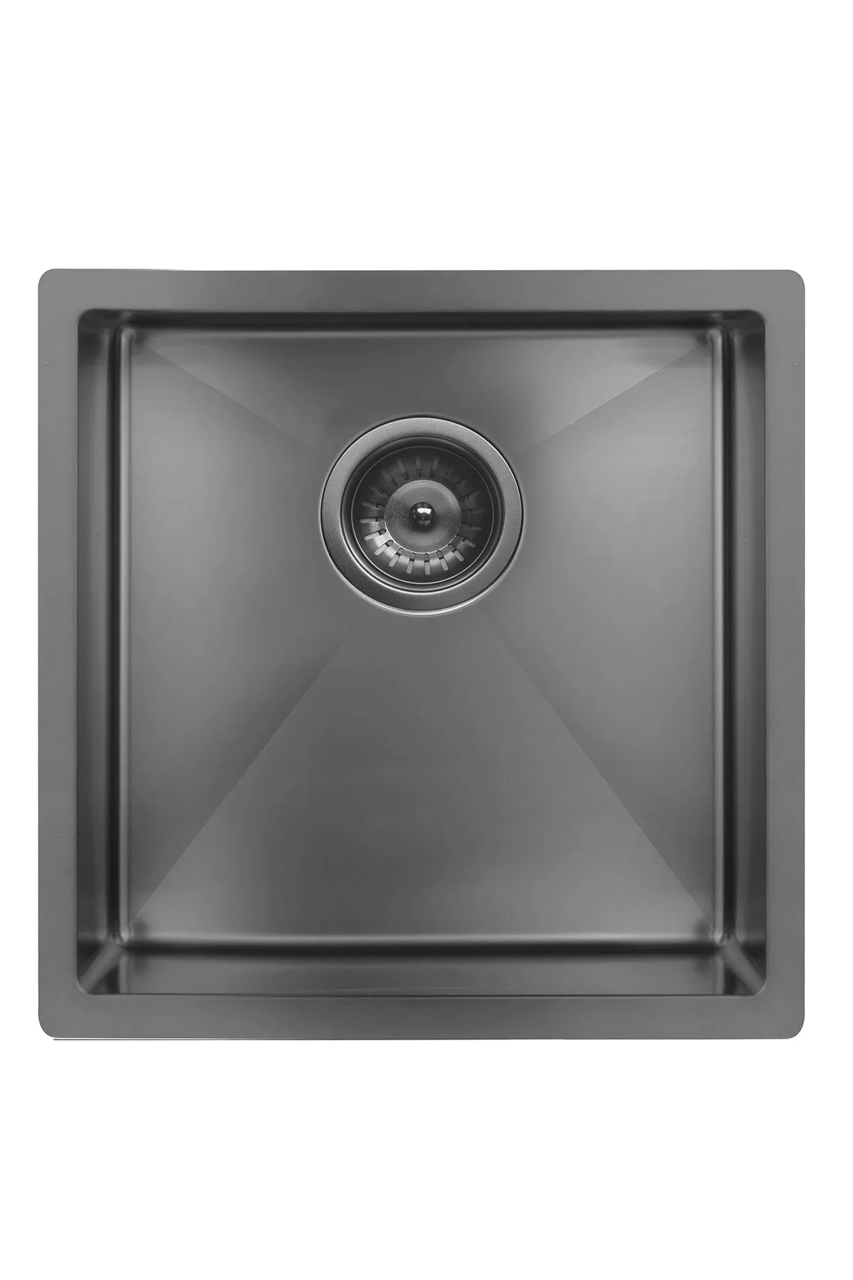 Lavello Kitchen Sink - Single Bowl 450 x 450 - PVD Gunmetal Black