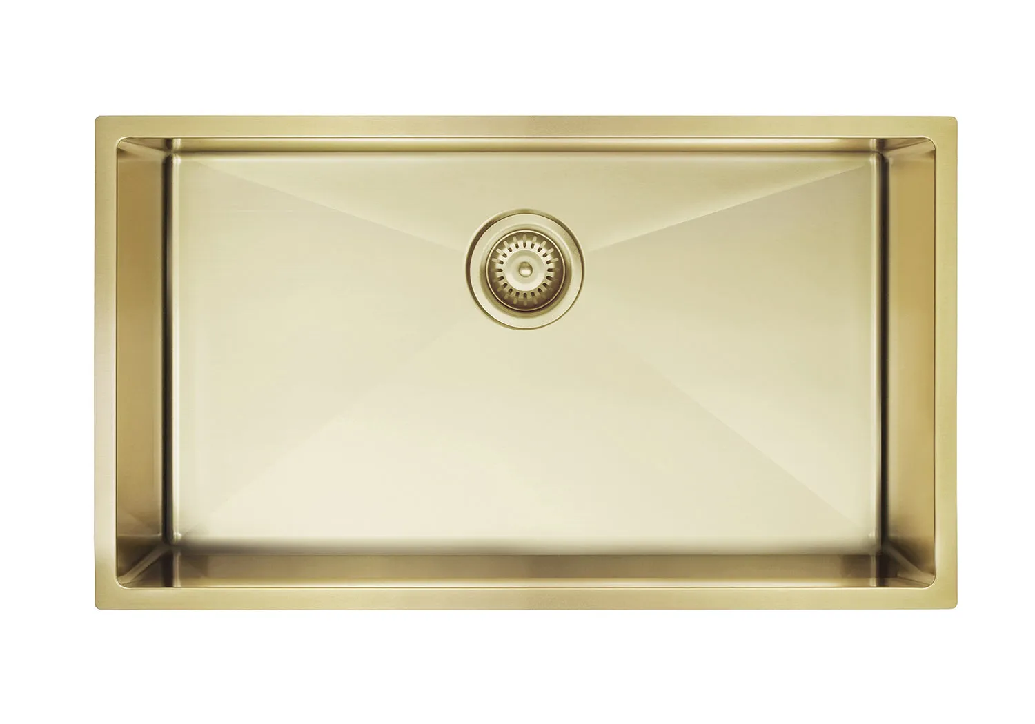 Lavello Kitchen Sink - Single Bowl 760 x 440 - PVD Brushed Bronze Gold