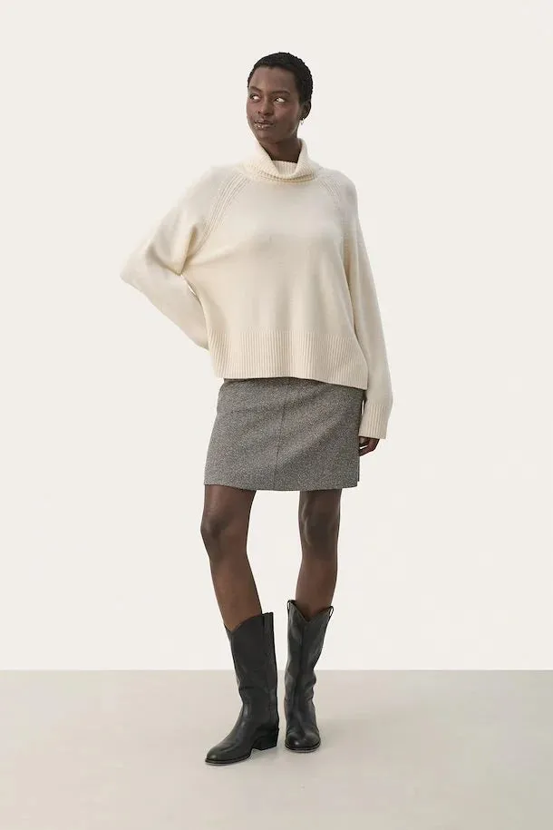 Leighton Polo Neck Sweater Birch