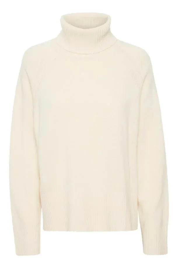 Leighton Polo Neck Sweater Birch