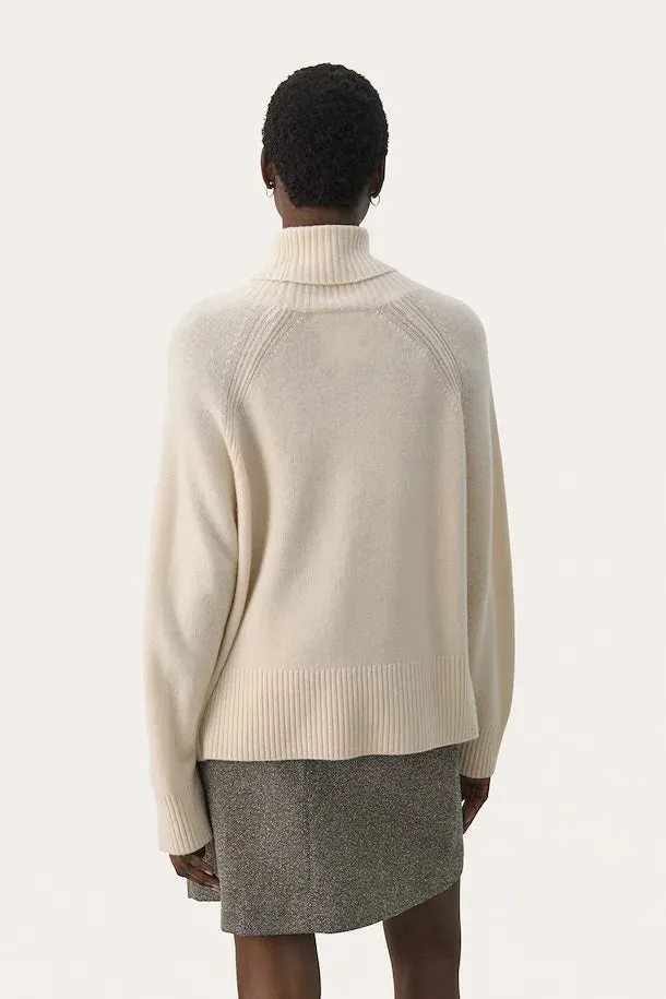 Leighton Polo Neck Sweater Birch