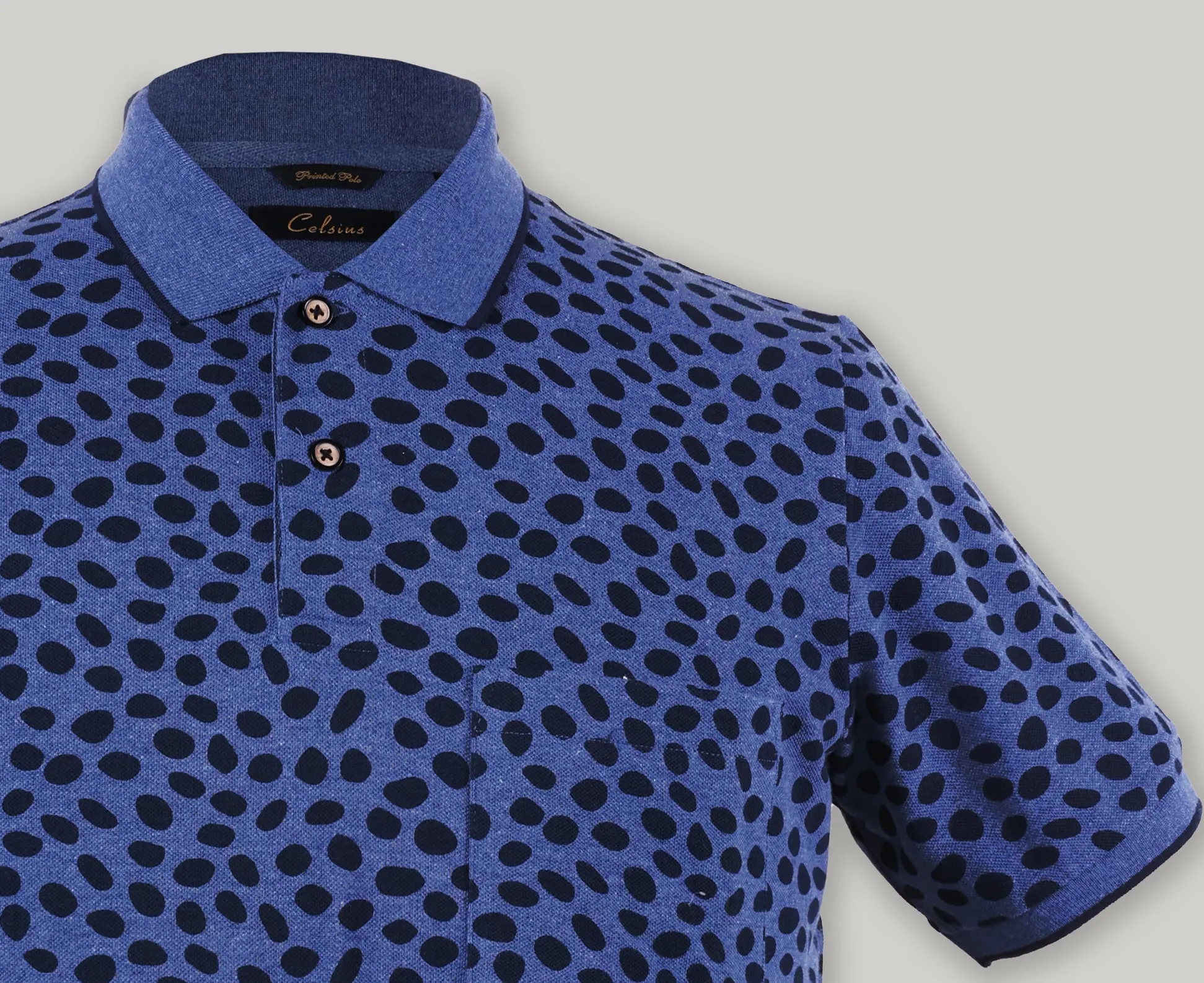 Leopord Print Pique Polo