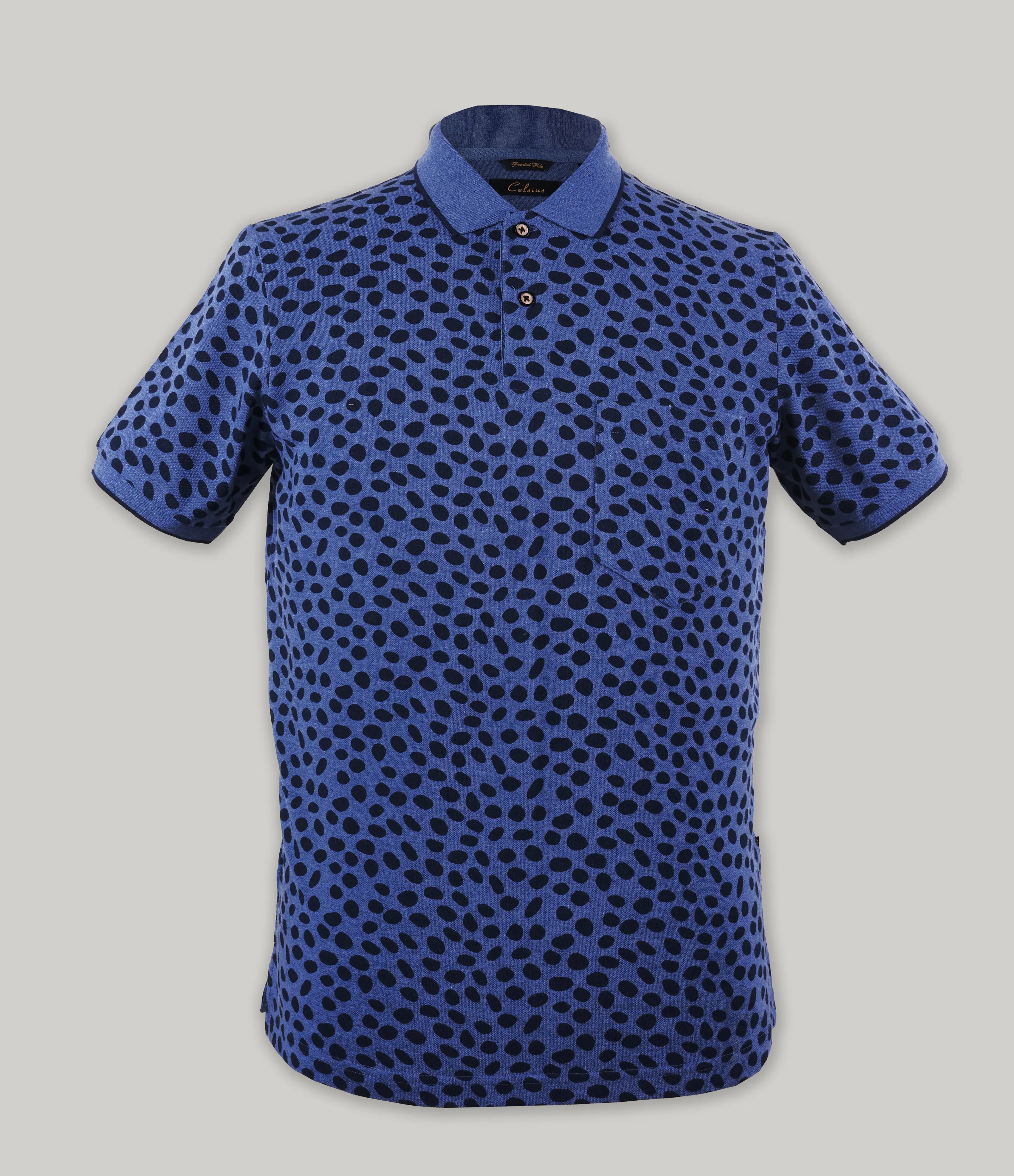 Leopord Print Pique Polo