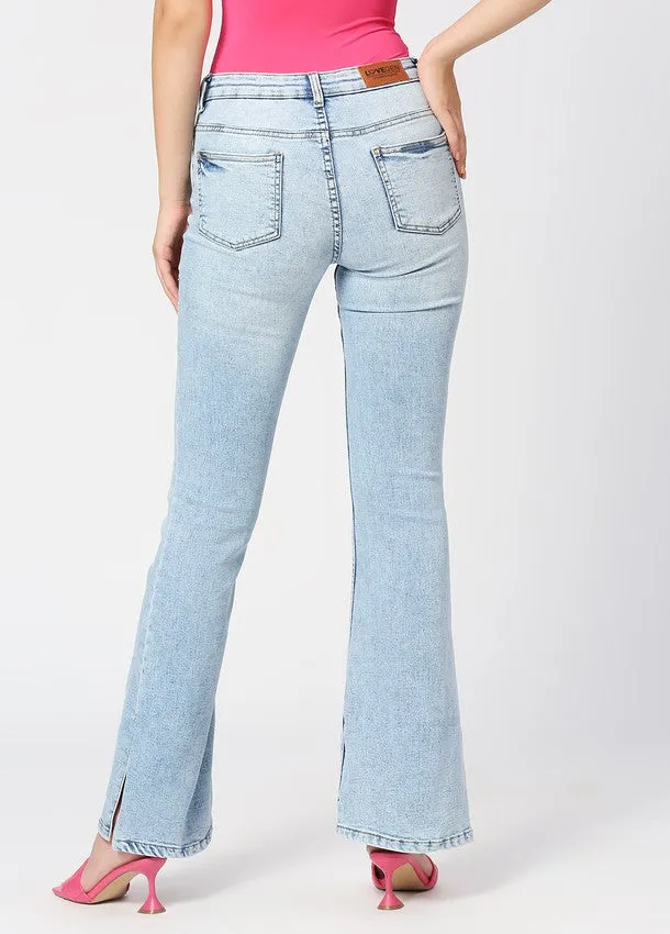 Light Blue Madrid Long Flare Jeans