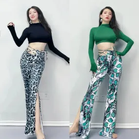 LVSANW Belly Dancing costume    Dancer Lessons Wear 2024 For Women Set Oriental Adult Professional clothes TOP pants suit