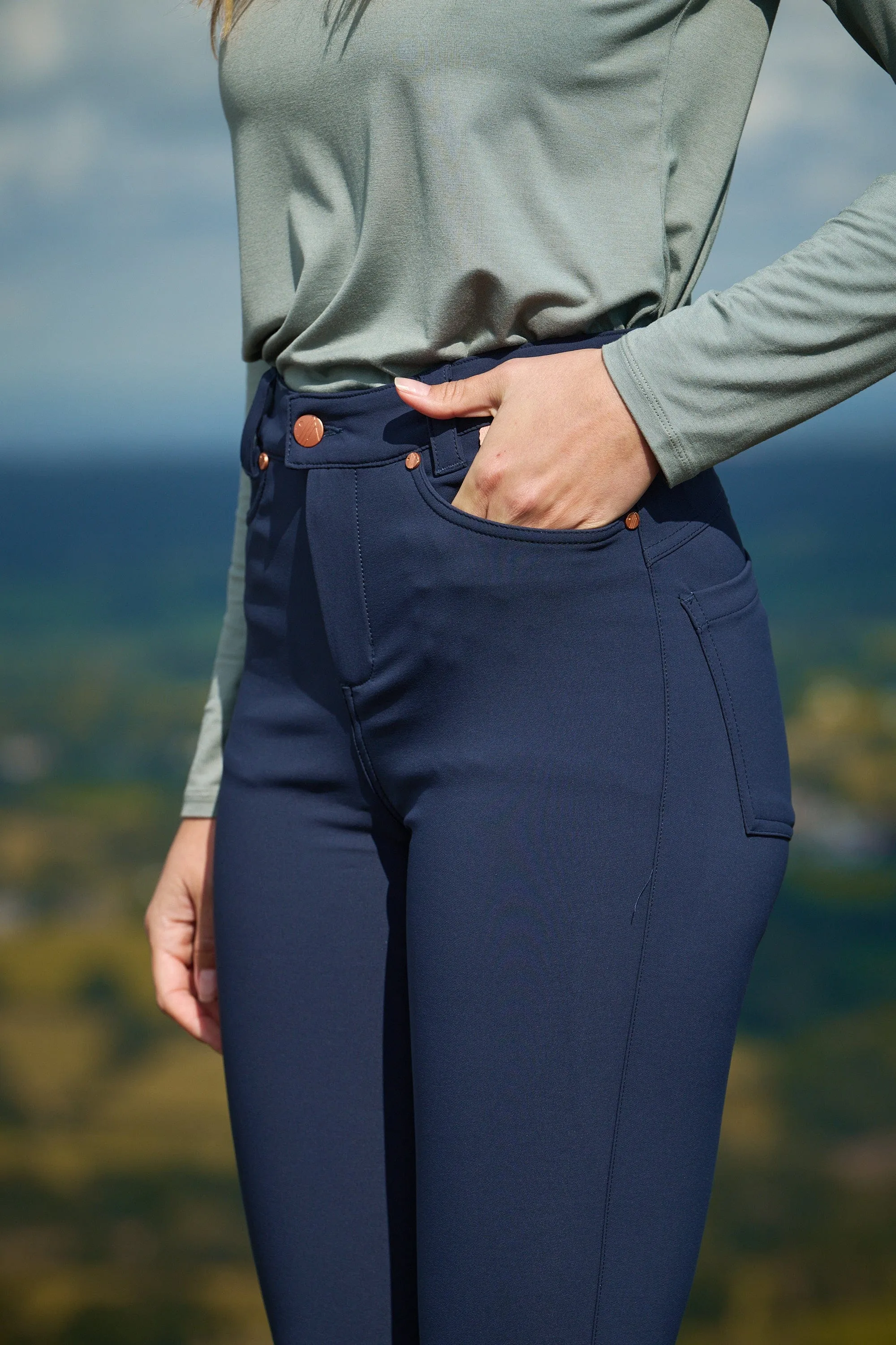 MAX Stretch Skinny Outdoor Trousers - Deep Navy