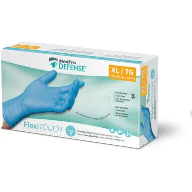 MedPro Defense Flexitouch Nitrile - Vinyl Powder-Free Exam Gloves