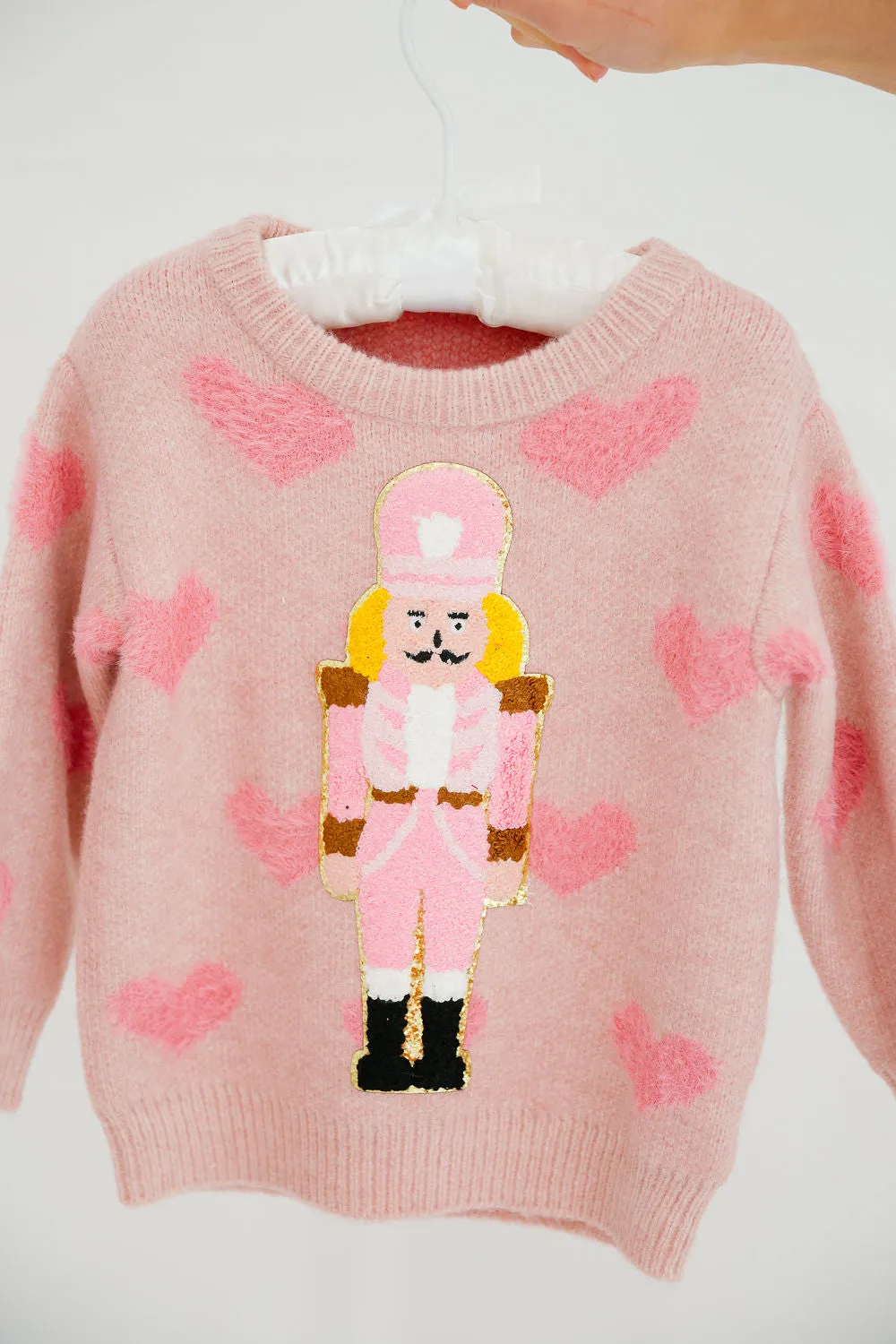 MINI KIDS NUTCRACKER HEART SWEATER