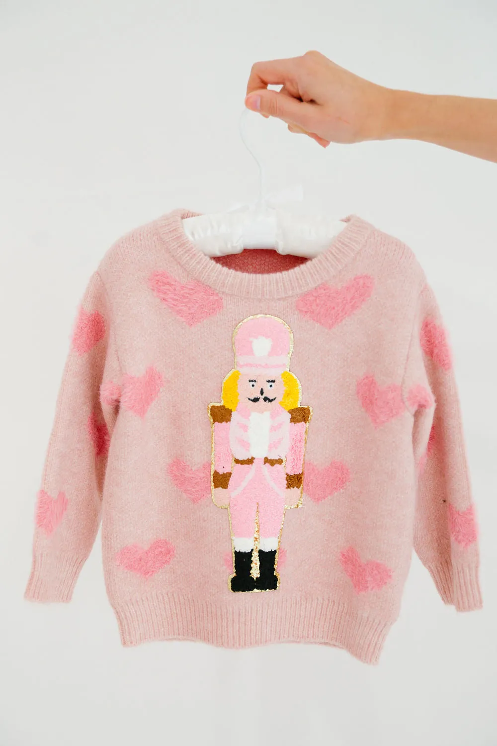 MINI KIDS NUTCRACKER HEART SWEATER