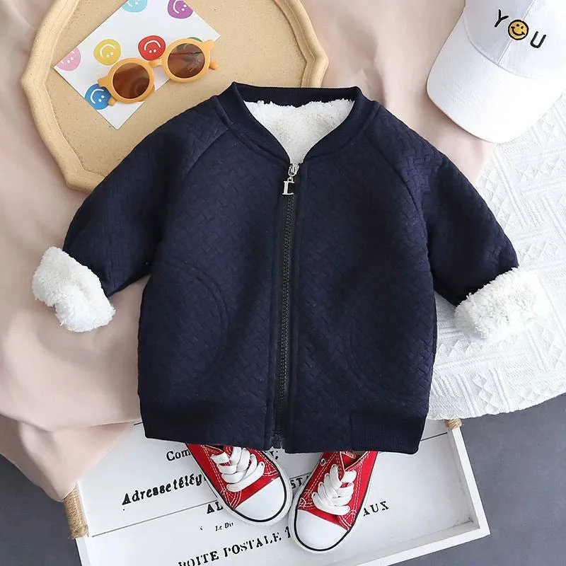 New Autumn Winter Baby Girl Clothes Children Boys Fashion Thick Jacket Toddler Casual Cotton Costume Kids Coat Infant Sportswear