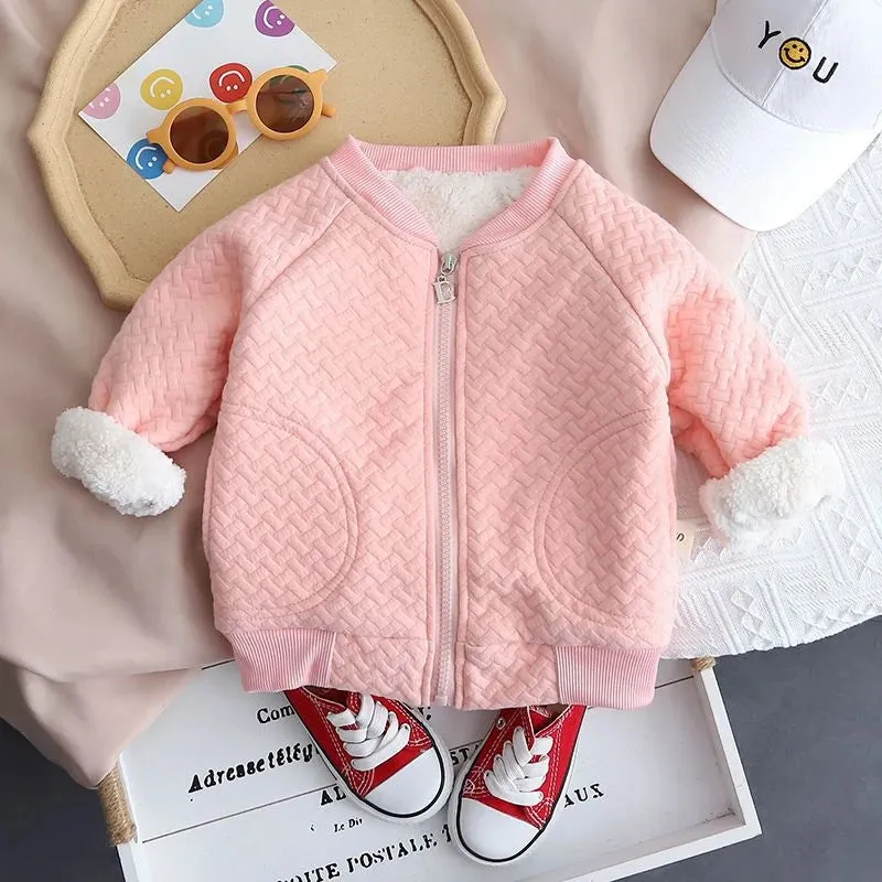 New Autumn Winter Baby Girl Clothes Children Boys Fashion Thick Jacket Toddler Casual Cotton Costume Kids Coat Infant Sportswear