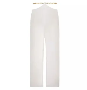 New York Waist Chain White Pants