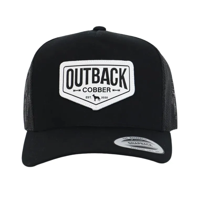 Outback Cobber Winton Trucker Cap - Black