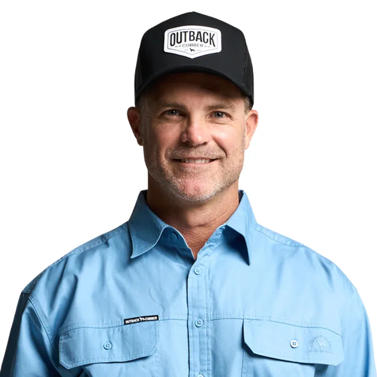 Outback Cobber Winton Trucker Cap - Black