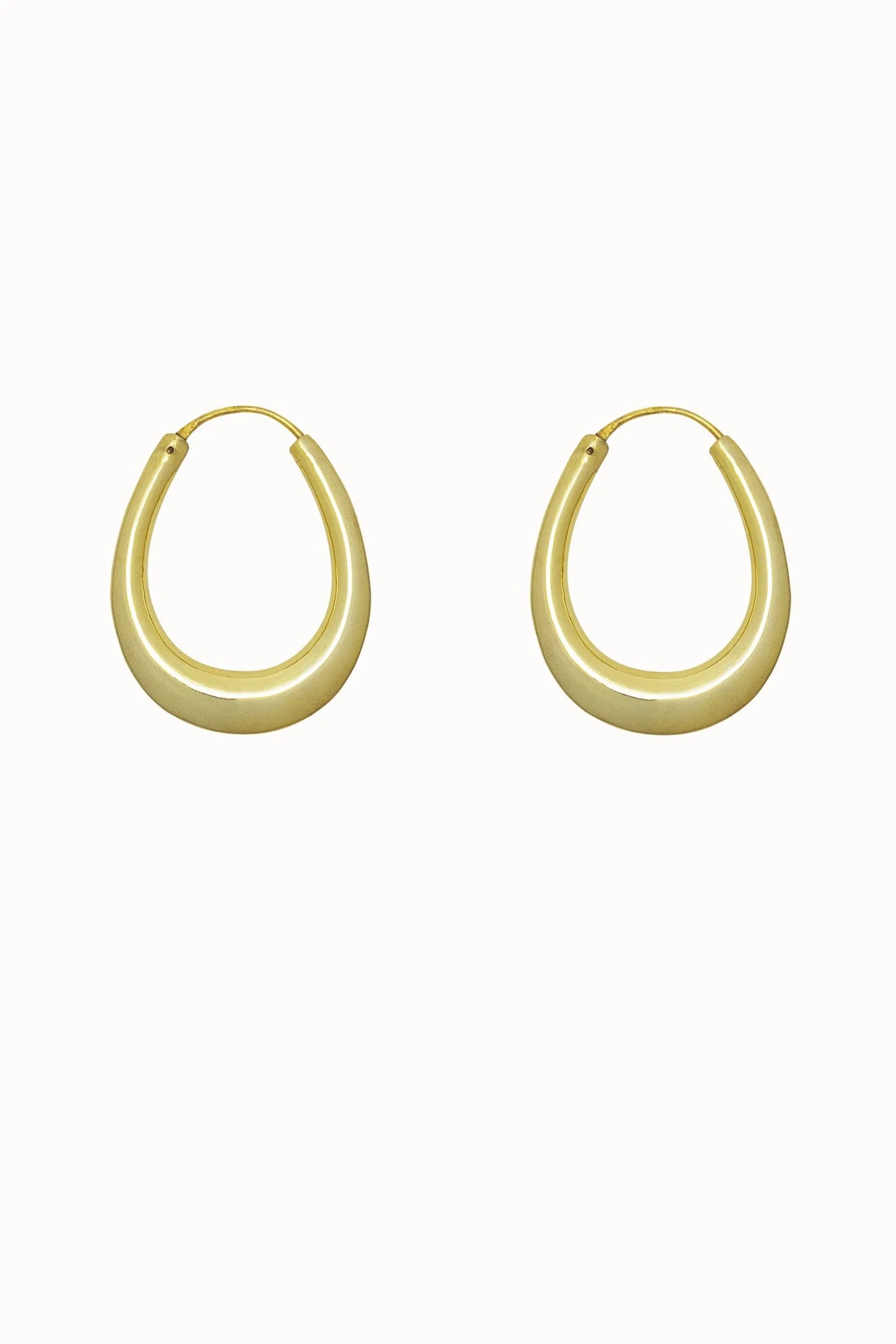 oval hoops gold