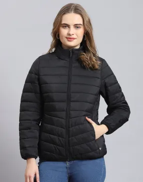 Pack it, style it, slay it, Women Black Packable Full Sleeve Jacket