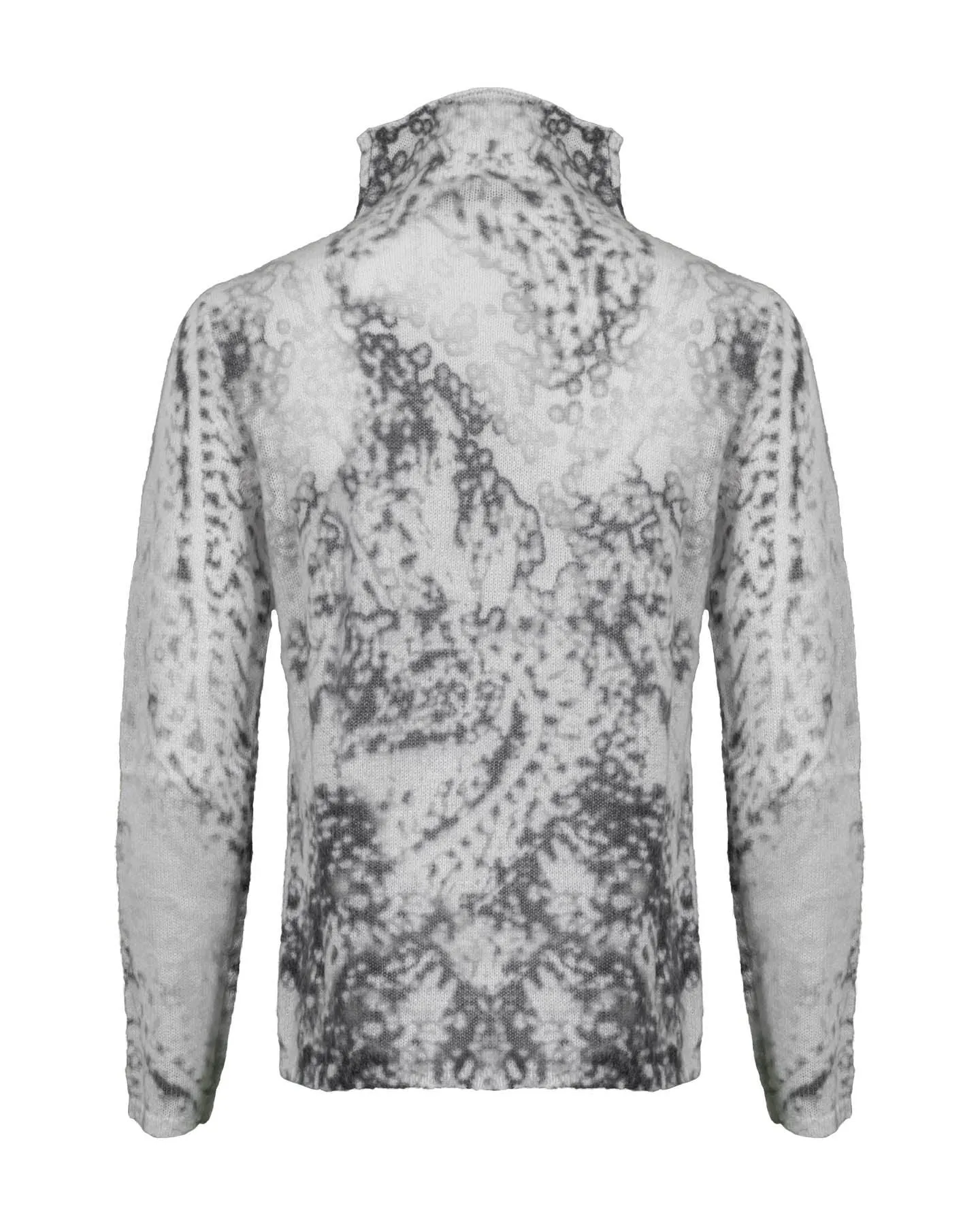 Paisley Print Knit Pullover