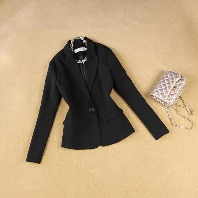 Pant Suits Set Women's Autumn Female Professional Office Lady Suit