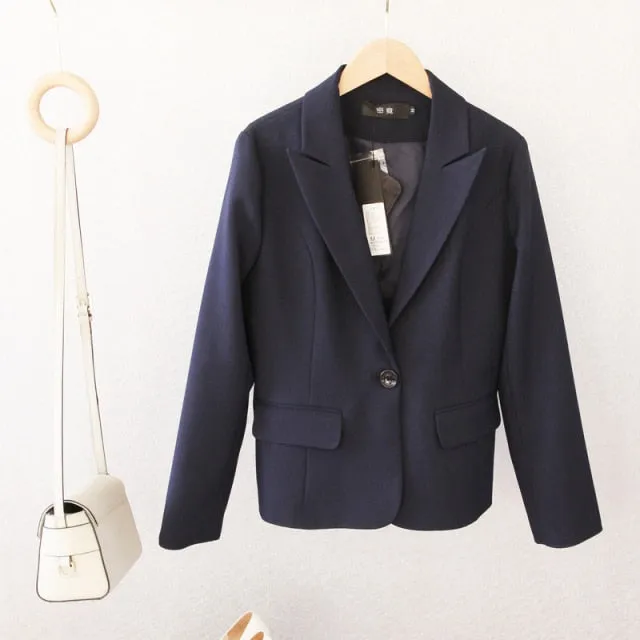 Pant Suits Set Women's Autumn Female Professional Office Lady Suit