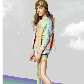 Paper Wings Organic Rainbows Girls Leggings