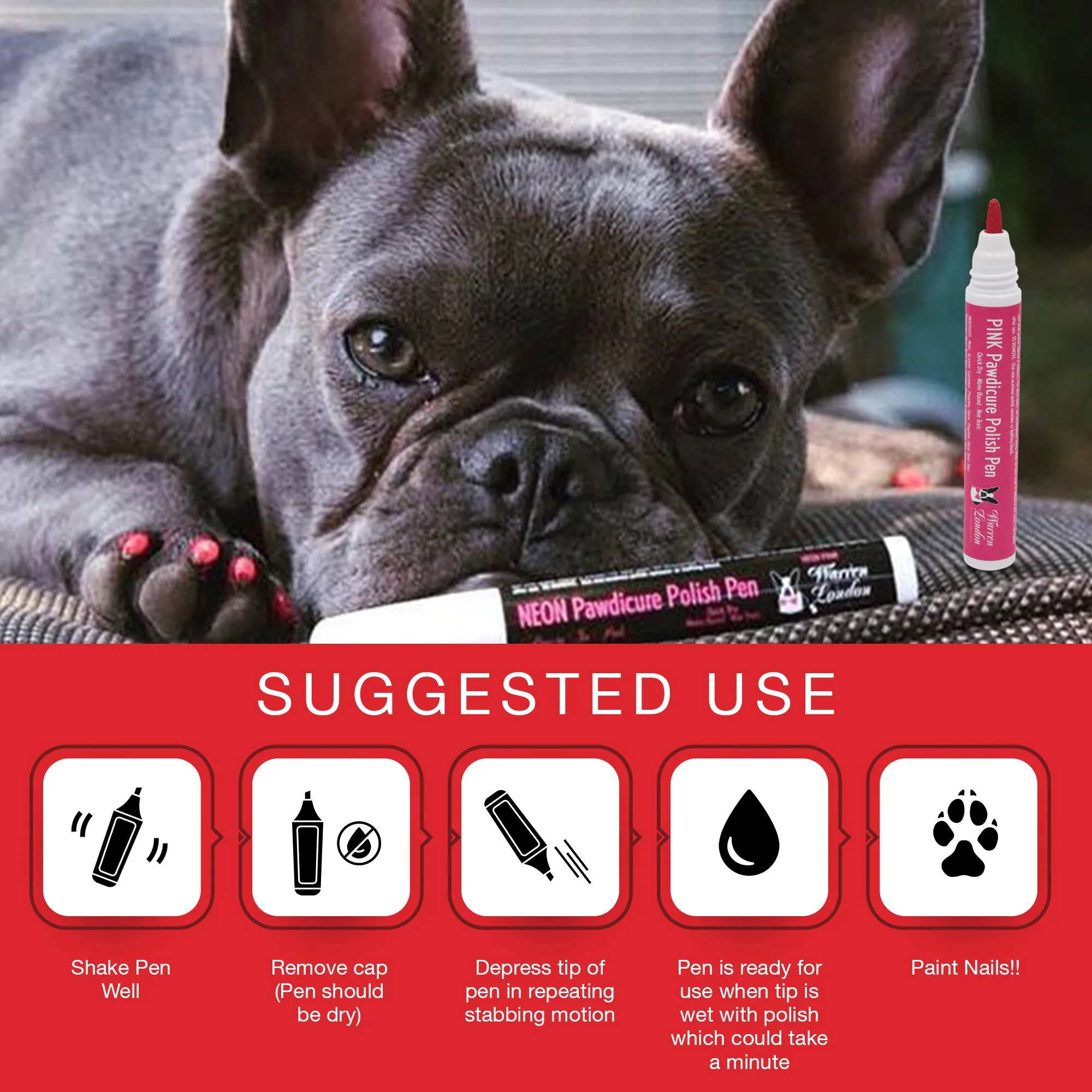 Pawdicure Polish Pens - Choose From 13 Colors! - Dog Nail Polish