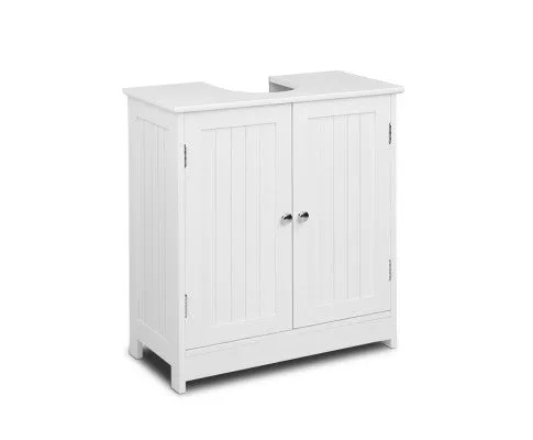 Pedestal Sink Storage Cabinet White