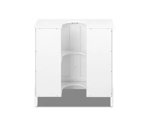 Pedestal Sink Storage Cabinet White