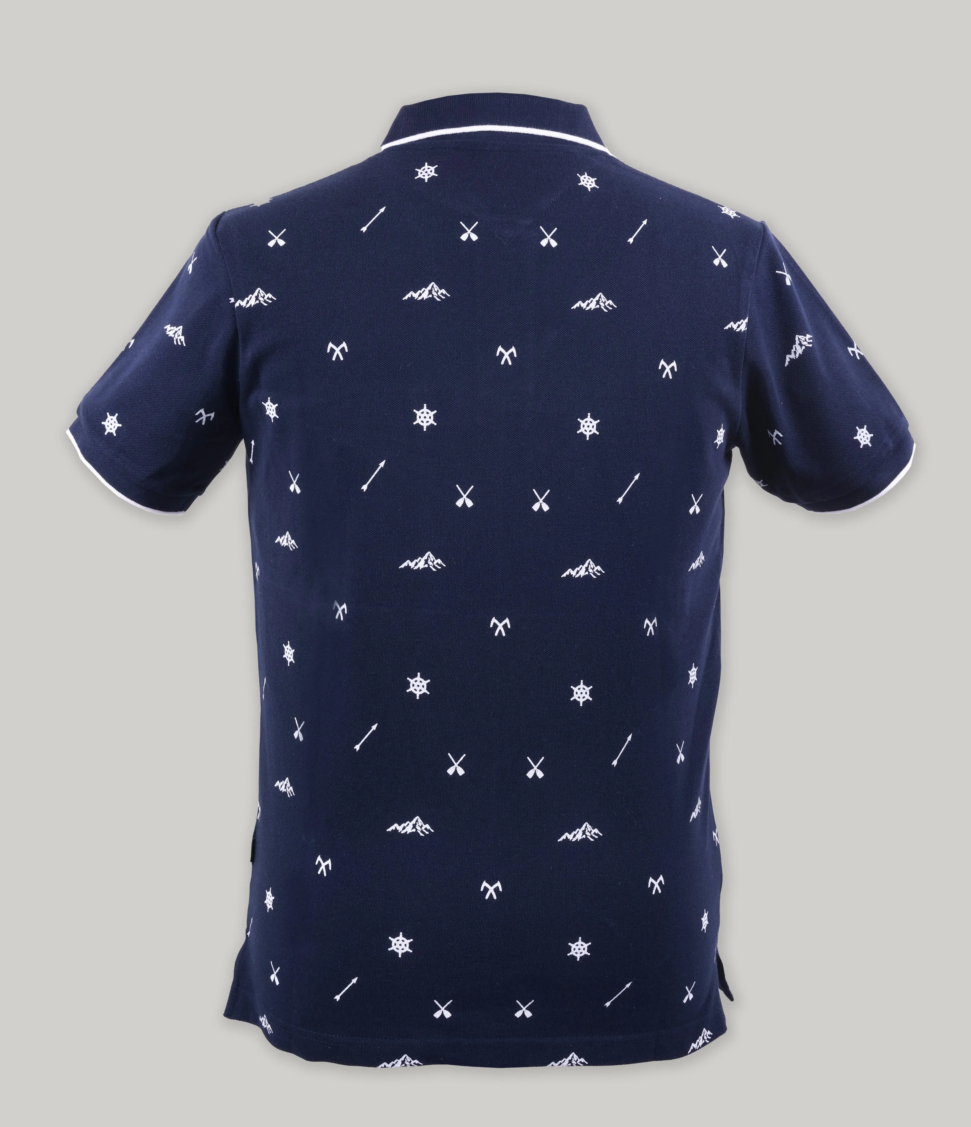 Pique Print Polo