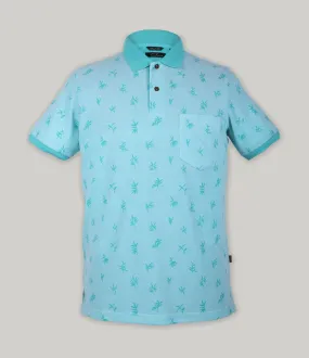 Pique Print Polo