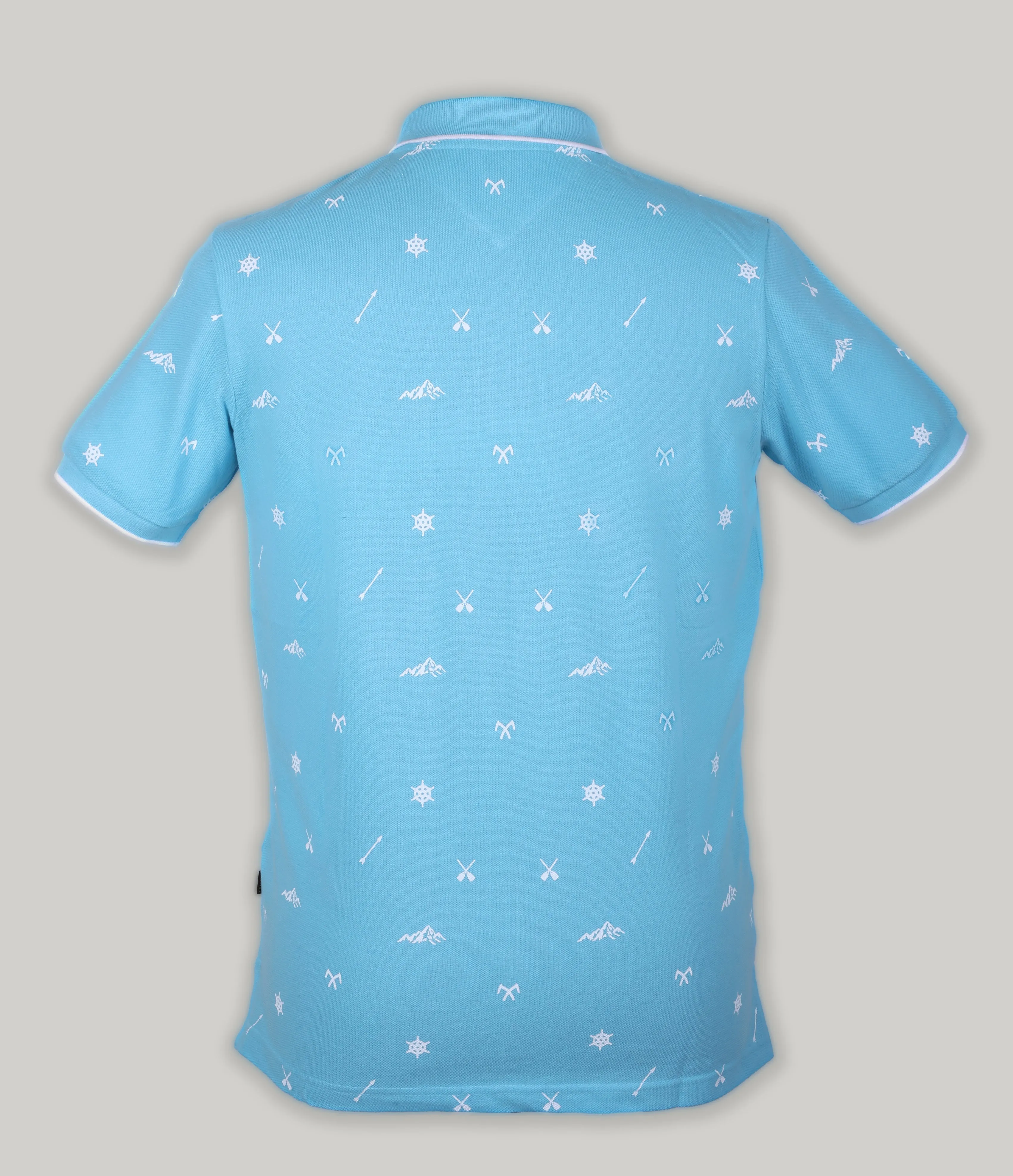 Pique Print Polo