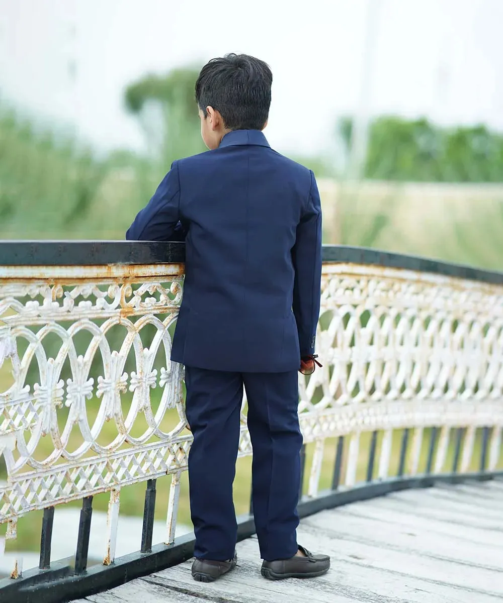 Pre-Order: Navy Formal Coat Suit for Party for Boys (DM For Price)